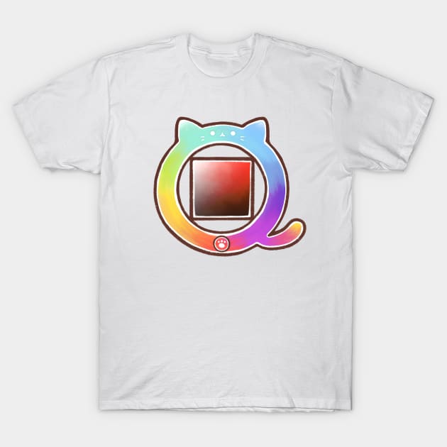 cat color wheel T-Shirt by mushopea